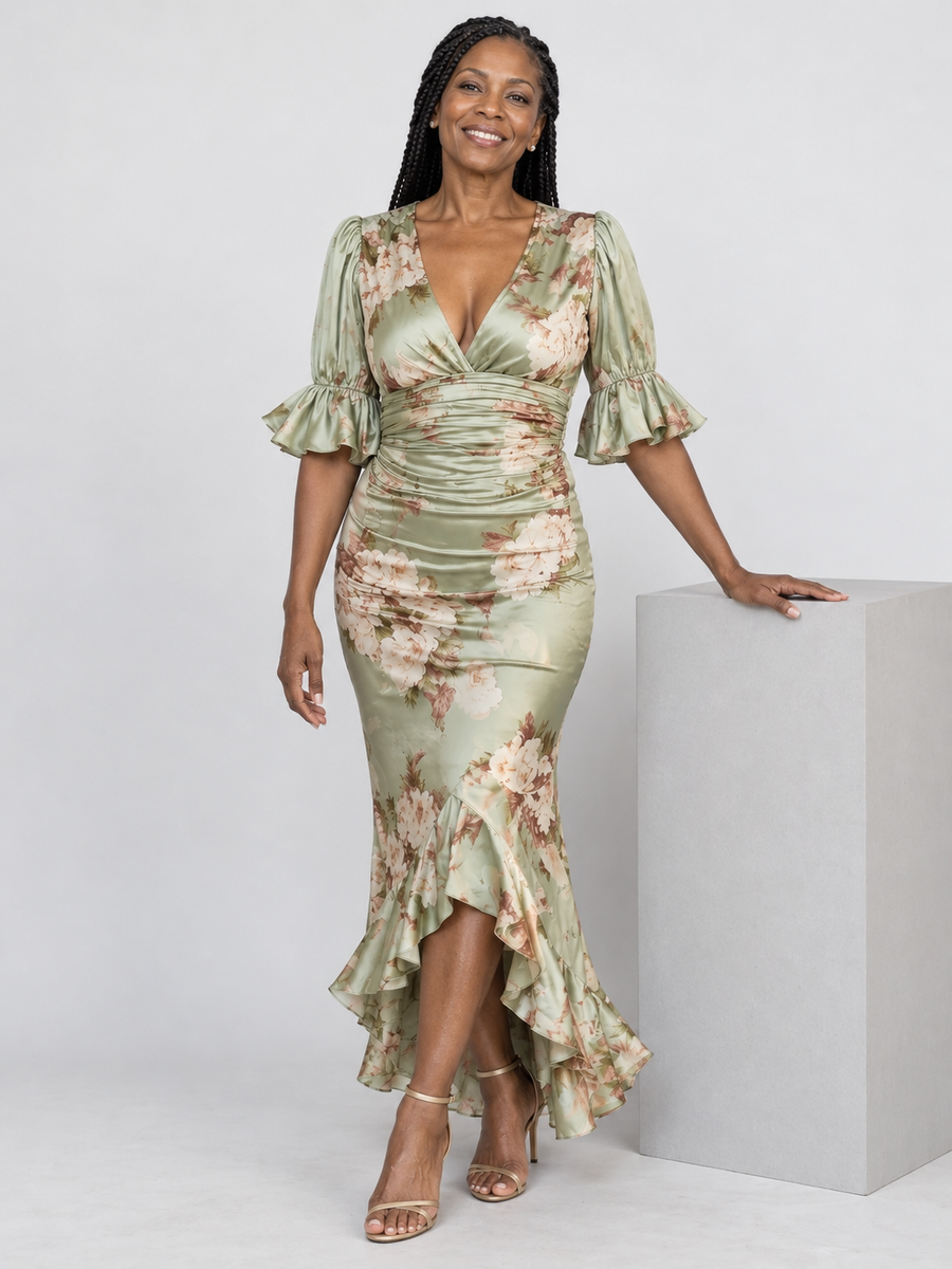Kassy | Elegant Floral Maxi Dress