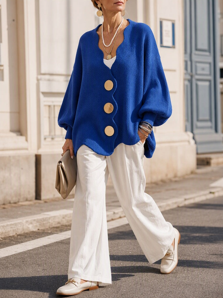 Susan | Everyday Button Front Cardigan Sweater - 9