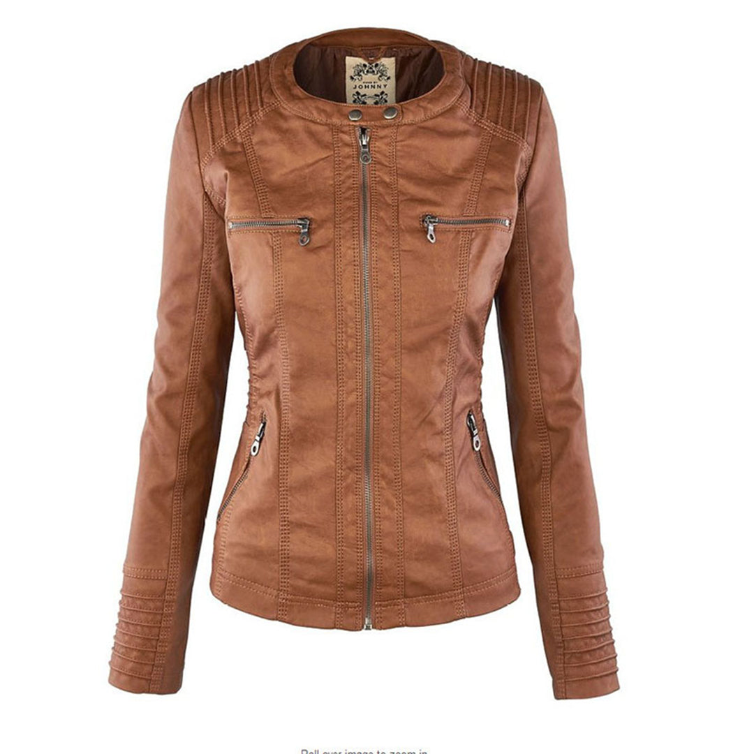 Flavia | Sturdy Elegant Leather Jacket