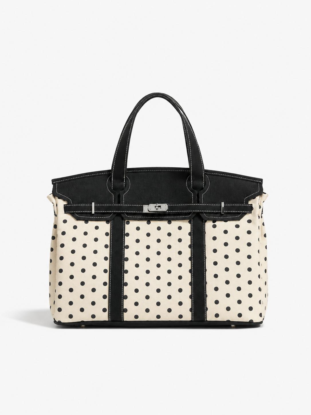Margaux | Structured Canvas Tote Bag