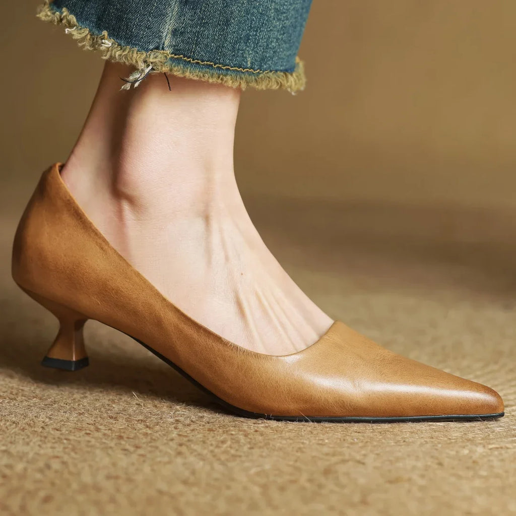 Mirelle Genuine Leather Heels
