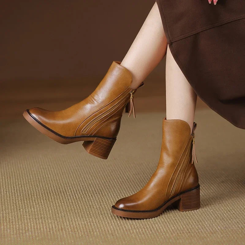 Gloria | Leather Ankle Boots