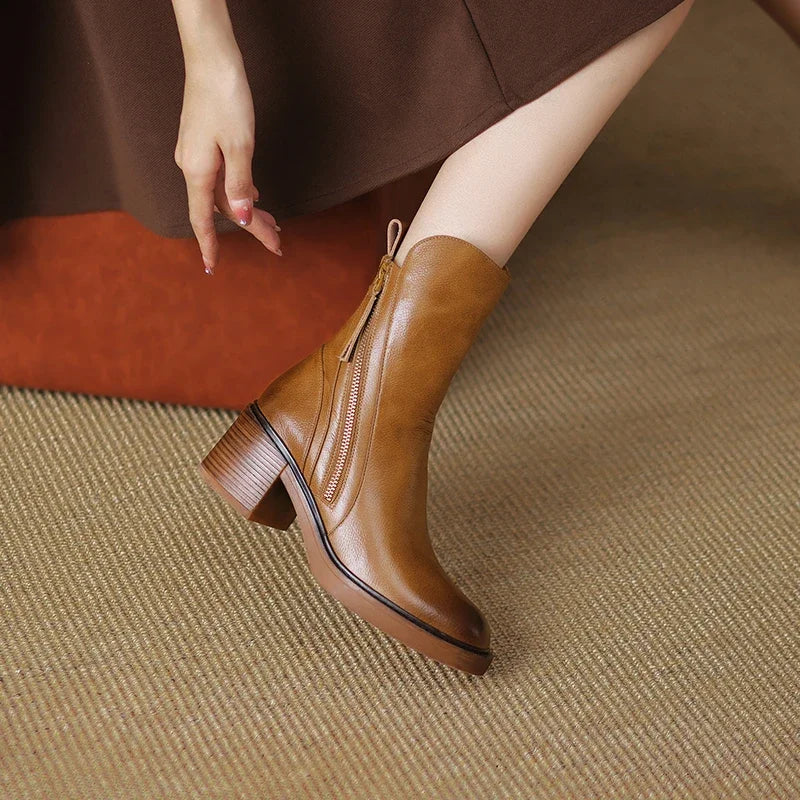 Gloria | Leather Ankle Boots