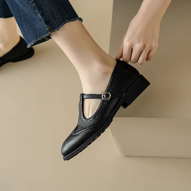 Mattea| Elegant T-Strap Mary Janes