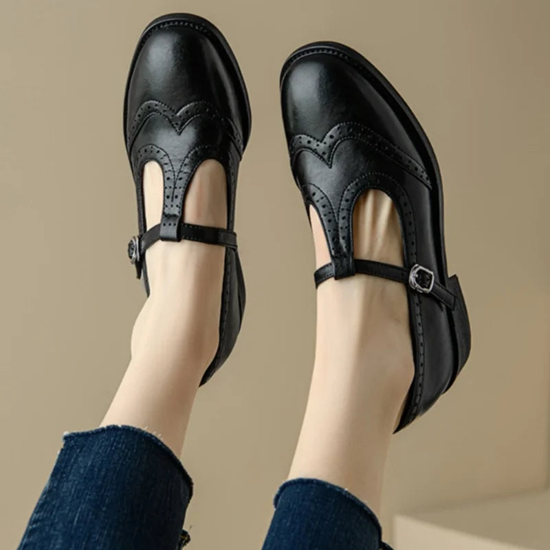 Mattea| Elegant T-Strap Mary Janes