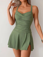 Shoreline Sculpt | Elite Tankini Dress – Sculpting Support, Effortless Elegance