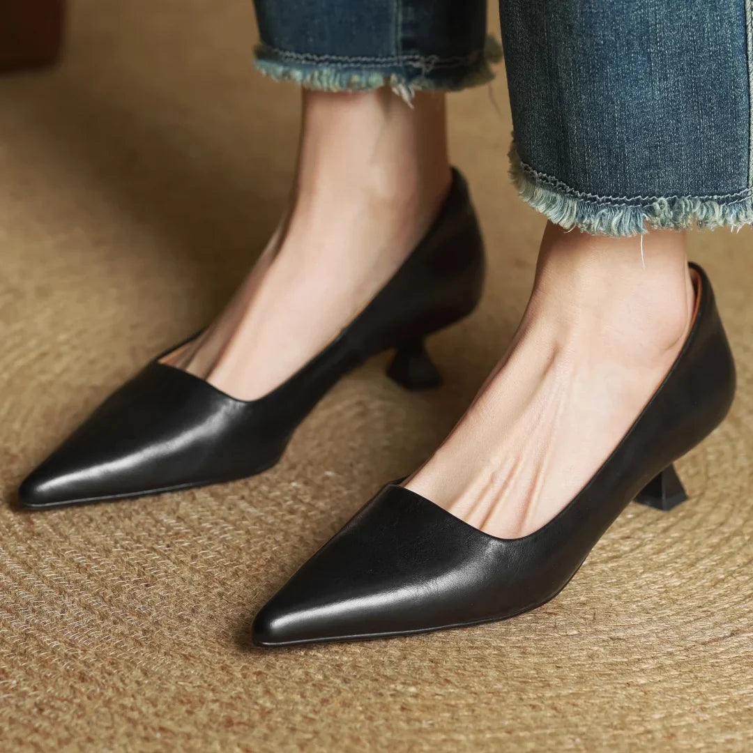 Mirelle Genuine Leather Heels