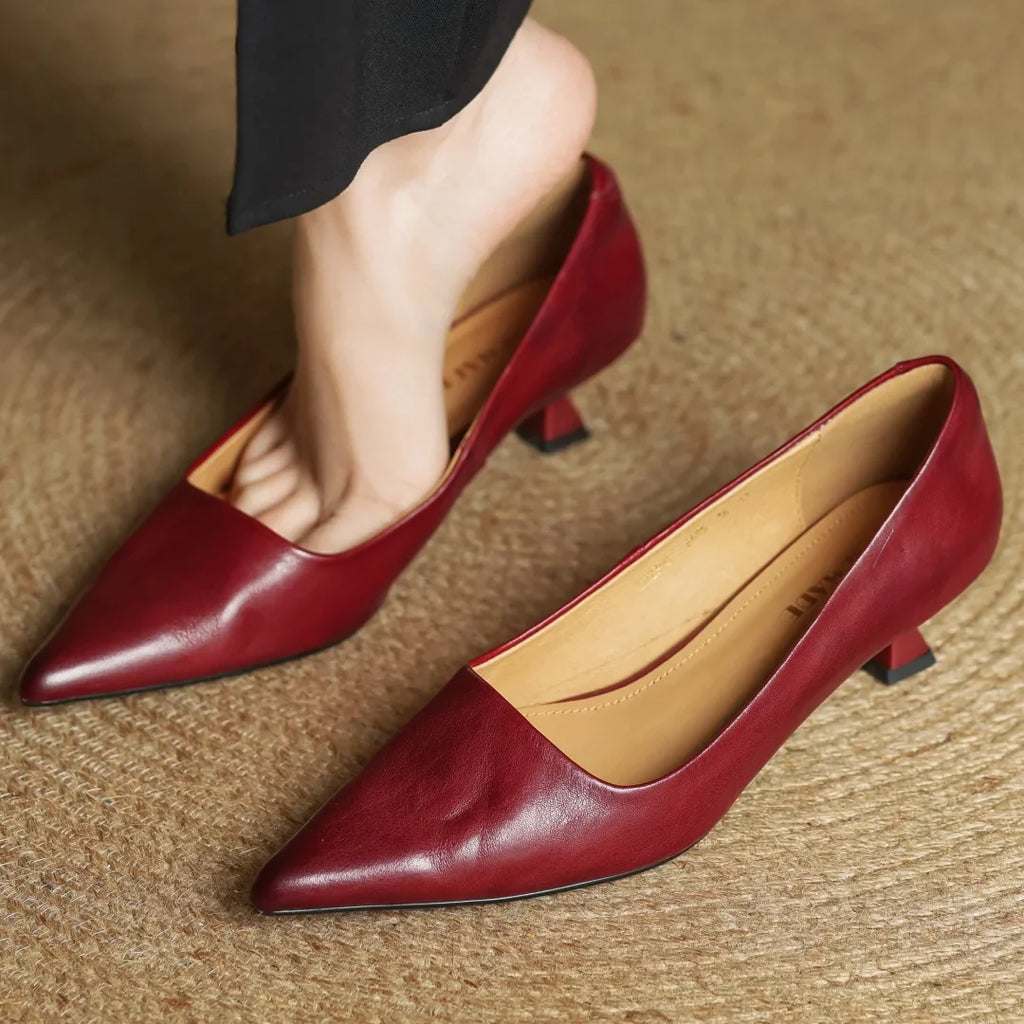 Mirelle Genuine Leather Heels