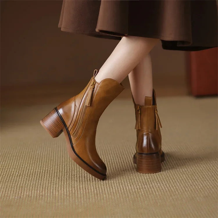 Gloria | Leather Ankle Boots