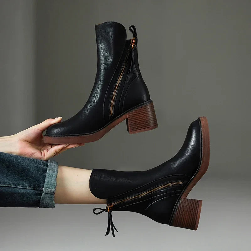 Gloria | Leather Ankle Boots