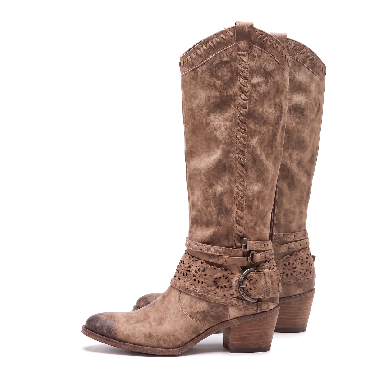 Sophie | Western Boots with Strap Detail - 3
