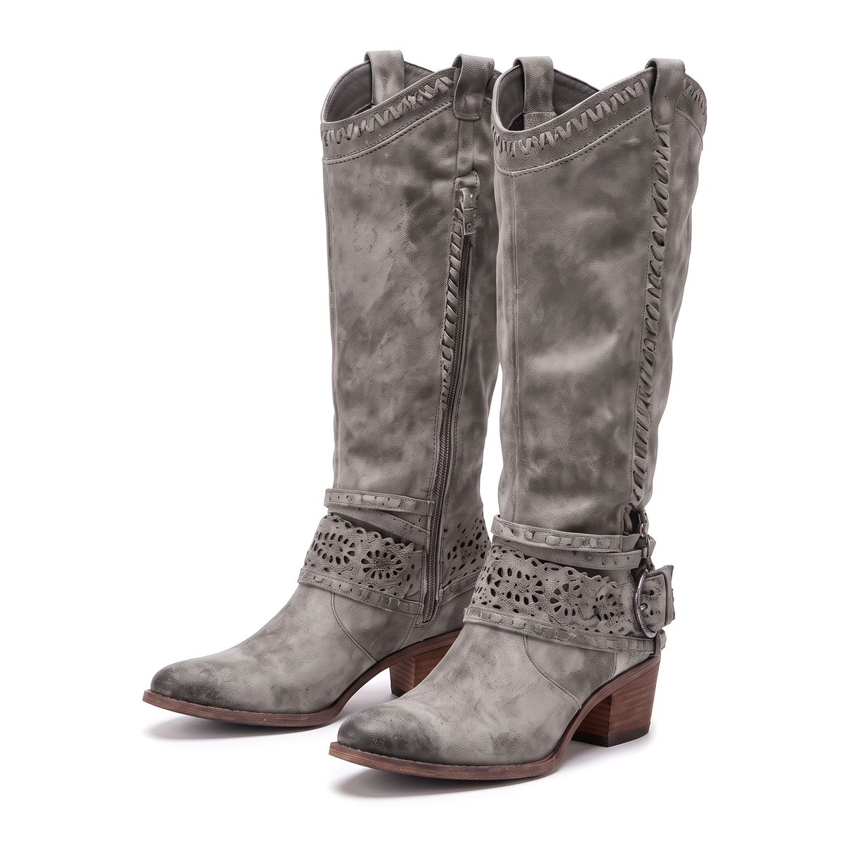 Sophie | Western Boots with Strap Detail - 8