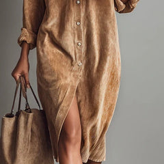 Estelle | Midi-jurk van Corduroy - 3