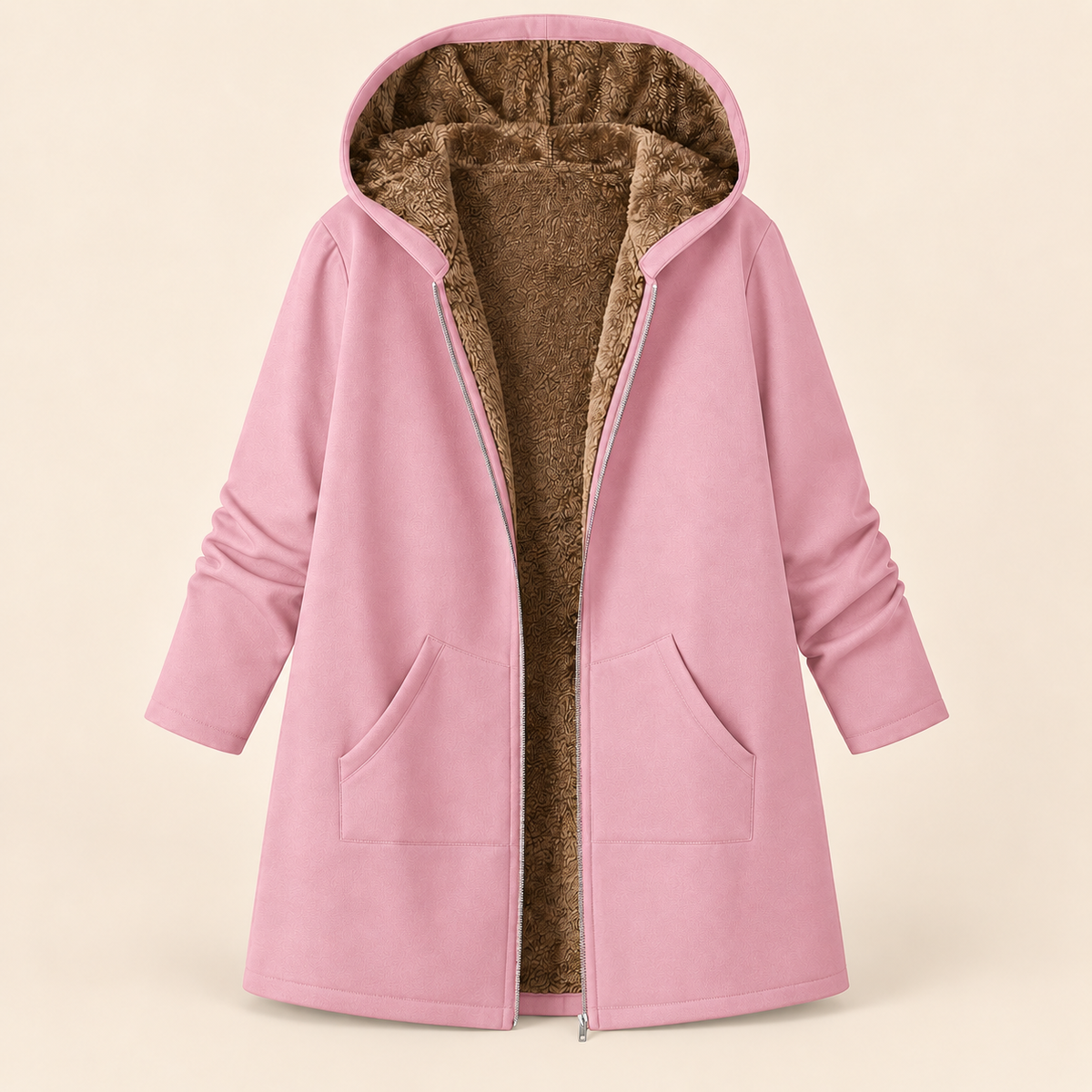 Josefin | Cozy Sherpa-Lined Hooded Coat - 15