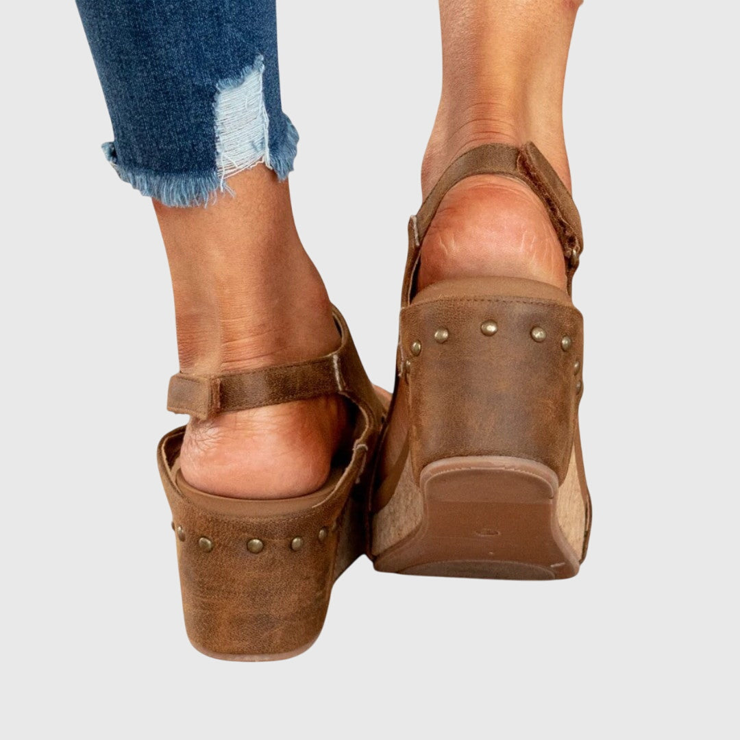 Adela | Cushioned Wedge Sandals