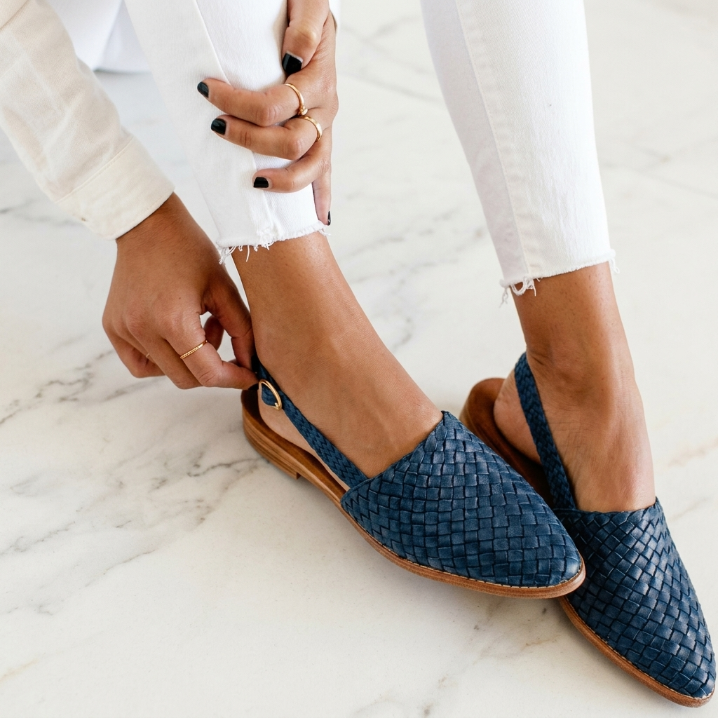 Aurora | Woven Slingback Loafer