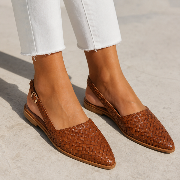 Aurora | Woven Slingback Loafer