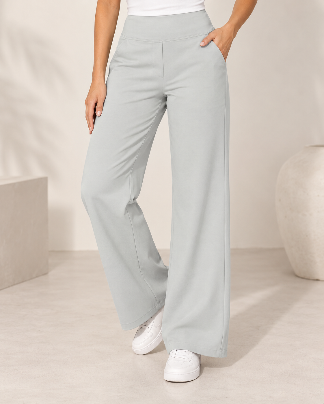 Lize Comfortable Wide-Leg Stretch Pants - 14
