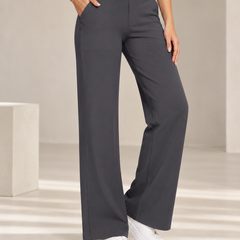 Lize Comfortable Wide-Leg Stretch Pants - 10