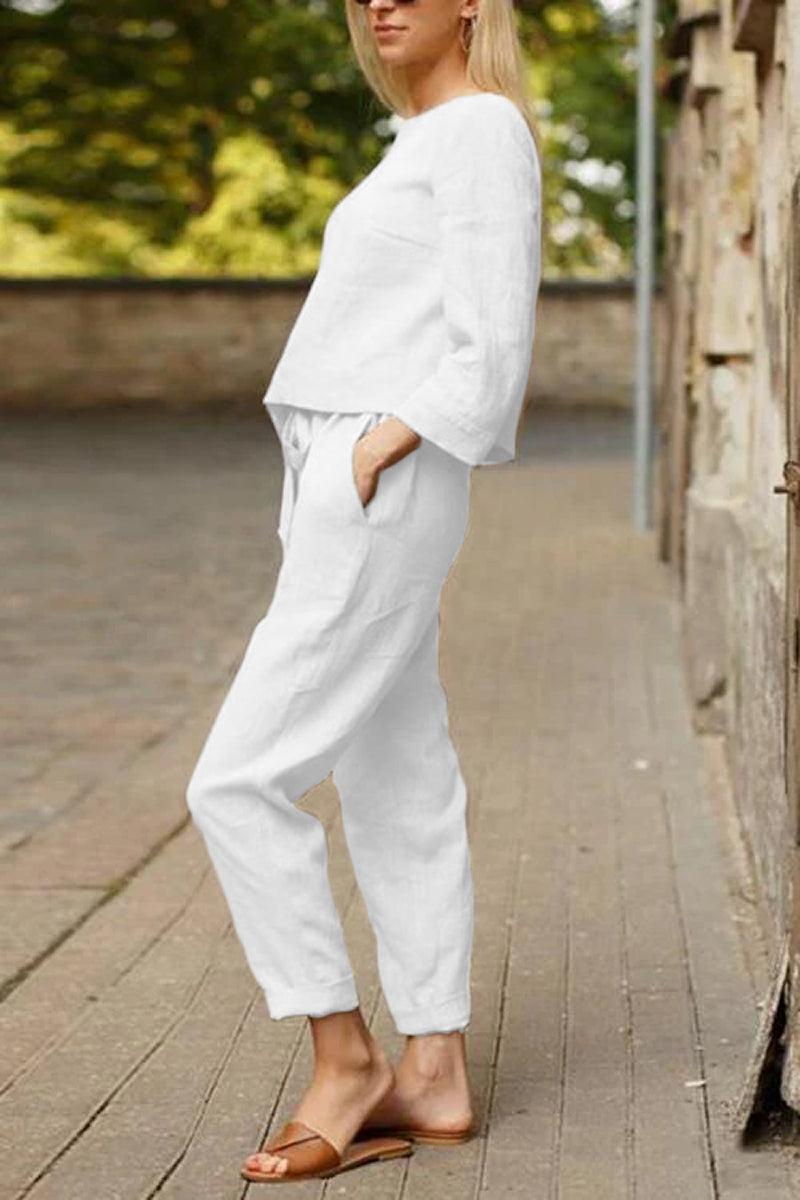 Cotton-Linen Monochrome Capsule - 14
