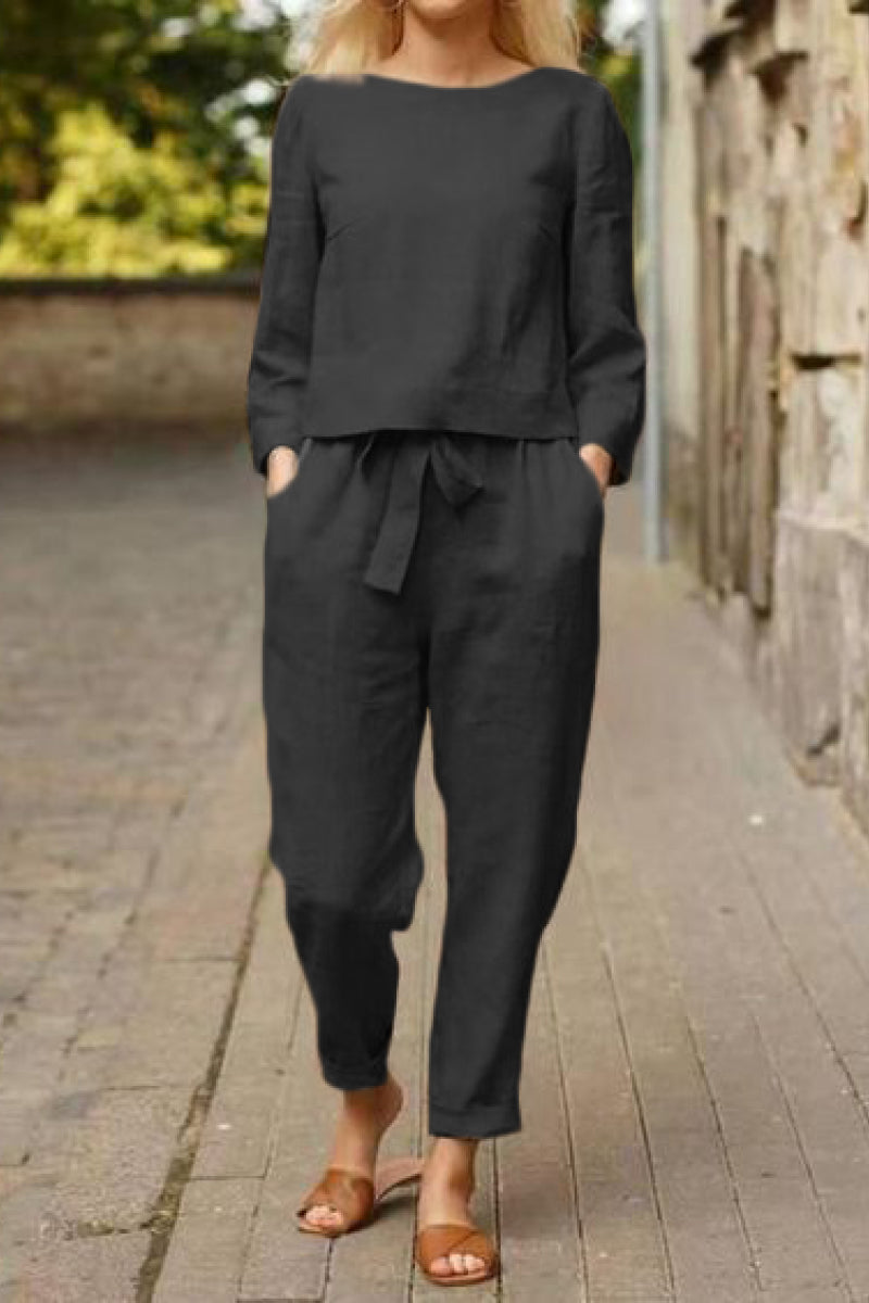 Cotton-Linen Monochrome Capsule - 19