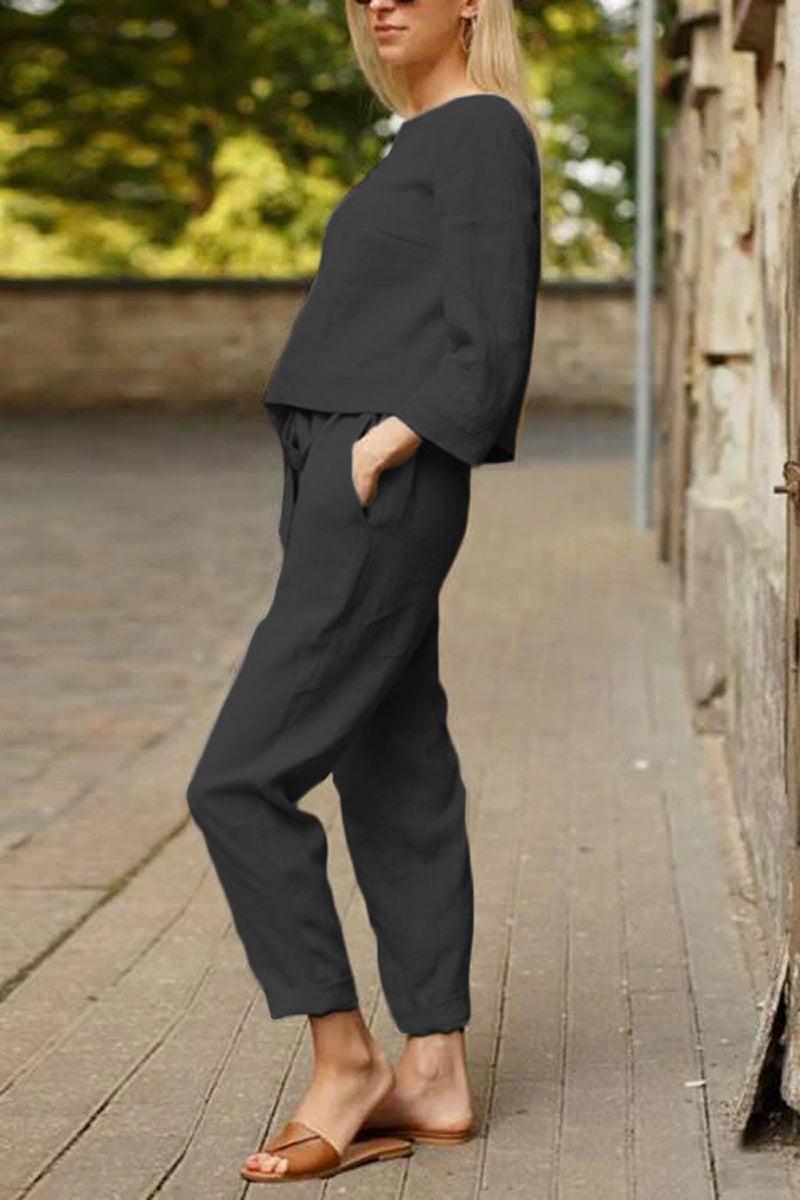 Cotton-Linen Monochrome Capsule - 23