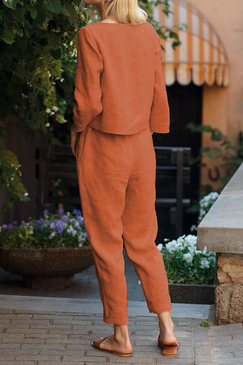 Cotton-Linen Monochrome Capsule - 29