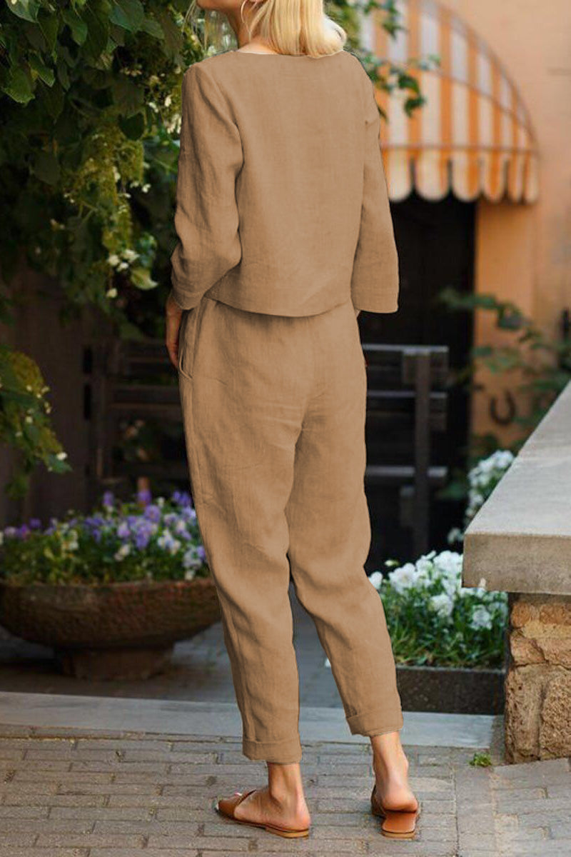 Cotton-Linen Monochrome Capsule - 37