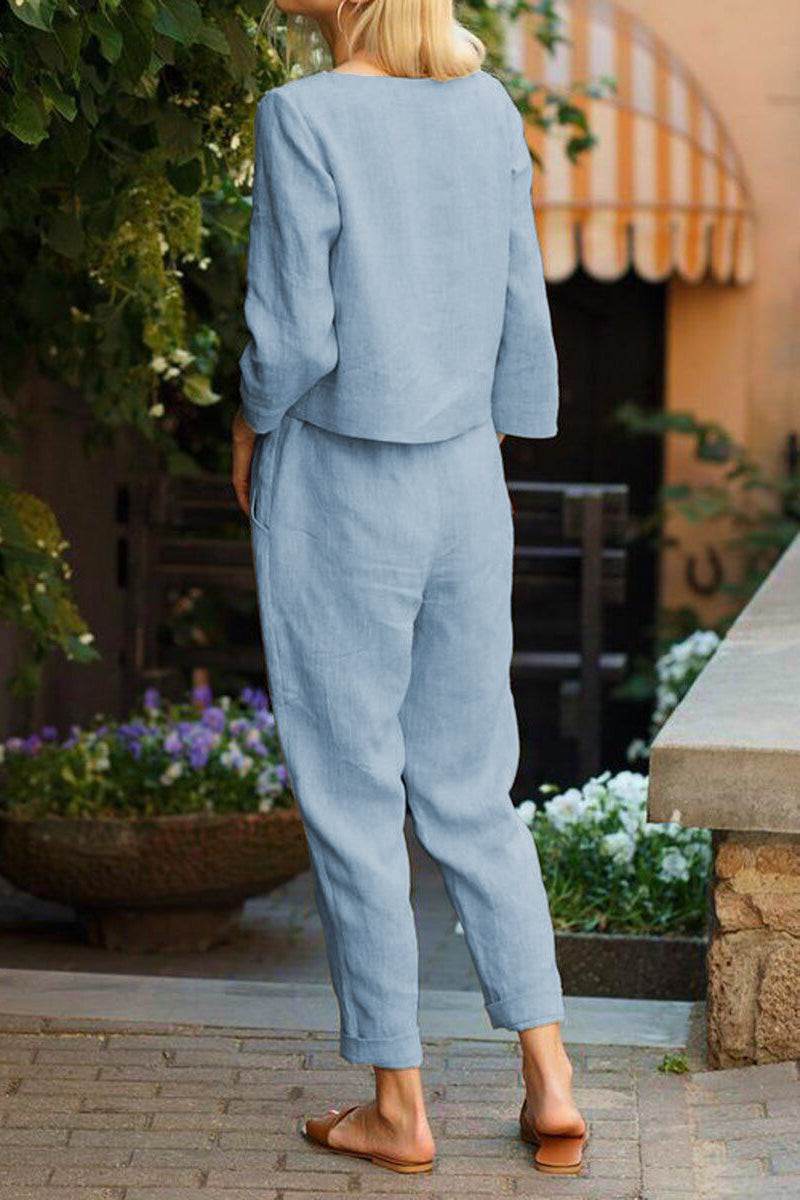 Cotton-Linen Monochrome Capsule - 45