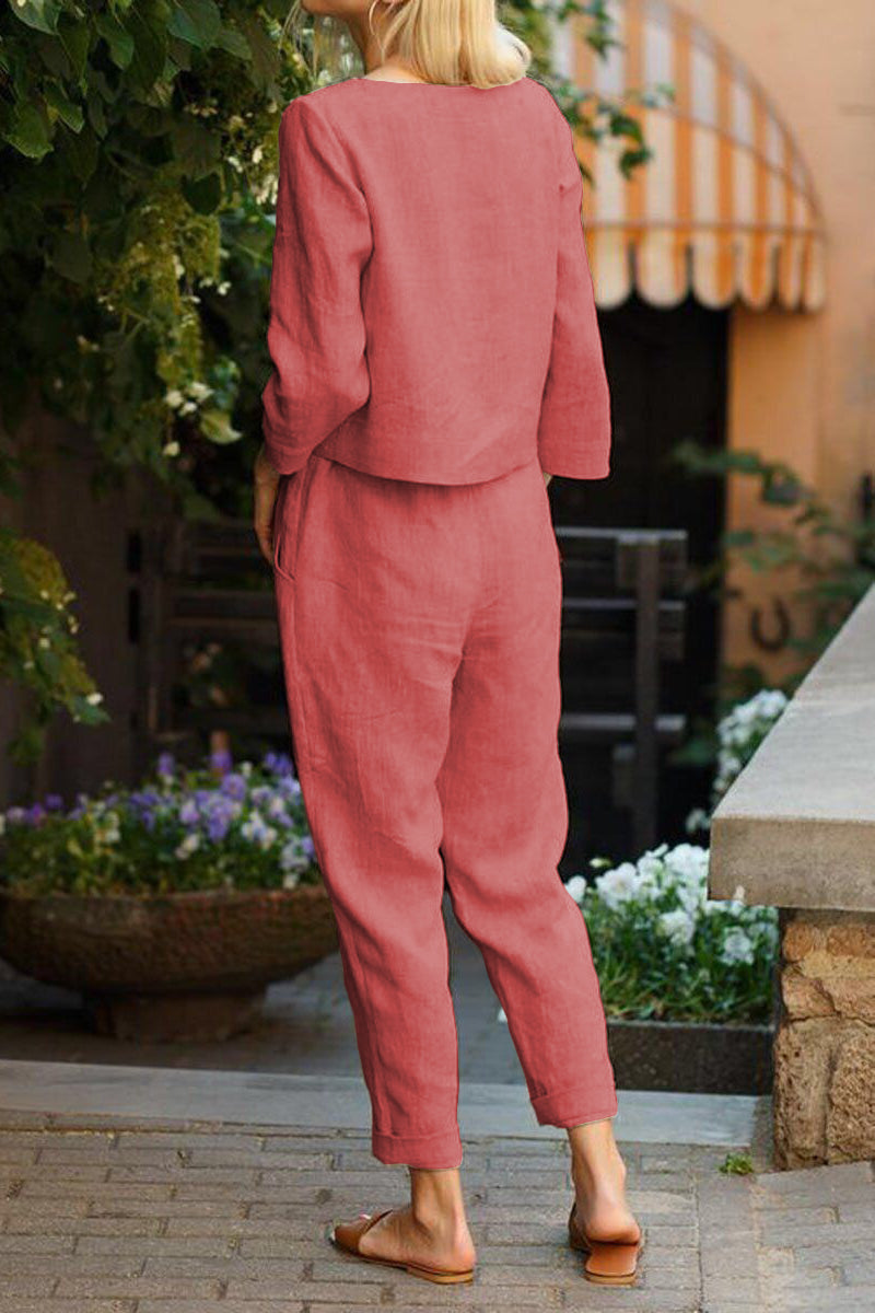 Cotton-Linen Monochrome Capsule - 70