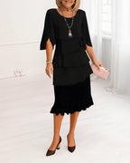 Lily Tiered Ruffled Midi Dress