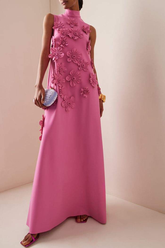 Adeline - 3D Floral Maxi Dress