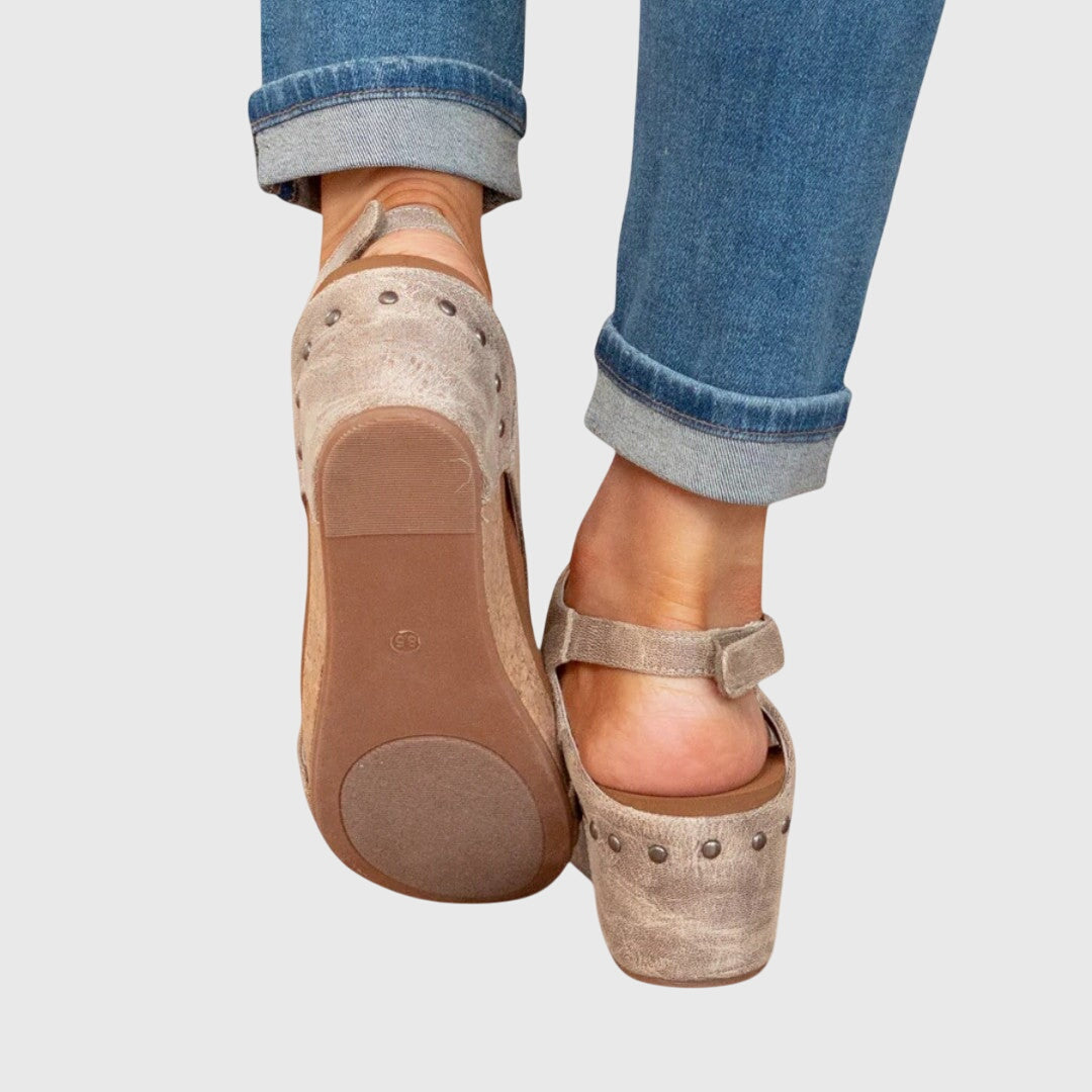 Adela | Cushioned Wedge Sandals