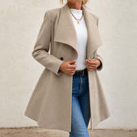 Elowen – Double-Breasted A-Line Tailored Overcoat