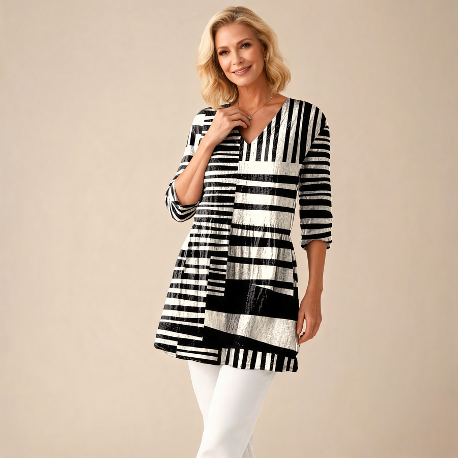 Sophie | Long V-Neck Blouse