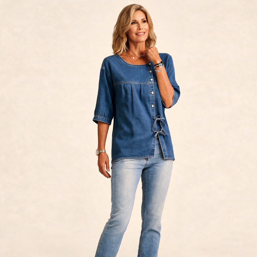 Lily | Relaxed Denim Blouse