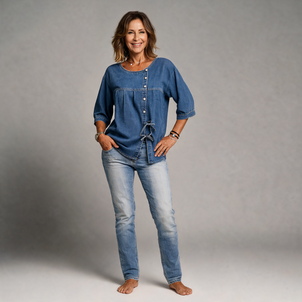 Lily | Relaxed Denim Blouse