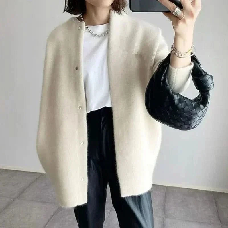 VANNA™ ELEGANT BUTTONED KNIT JACKET