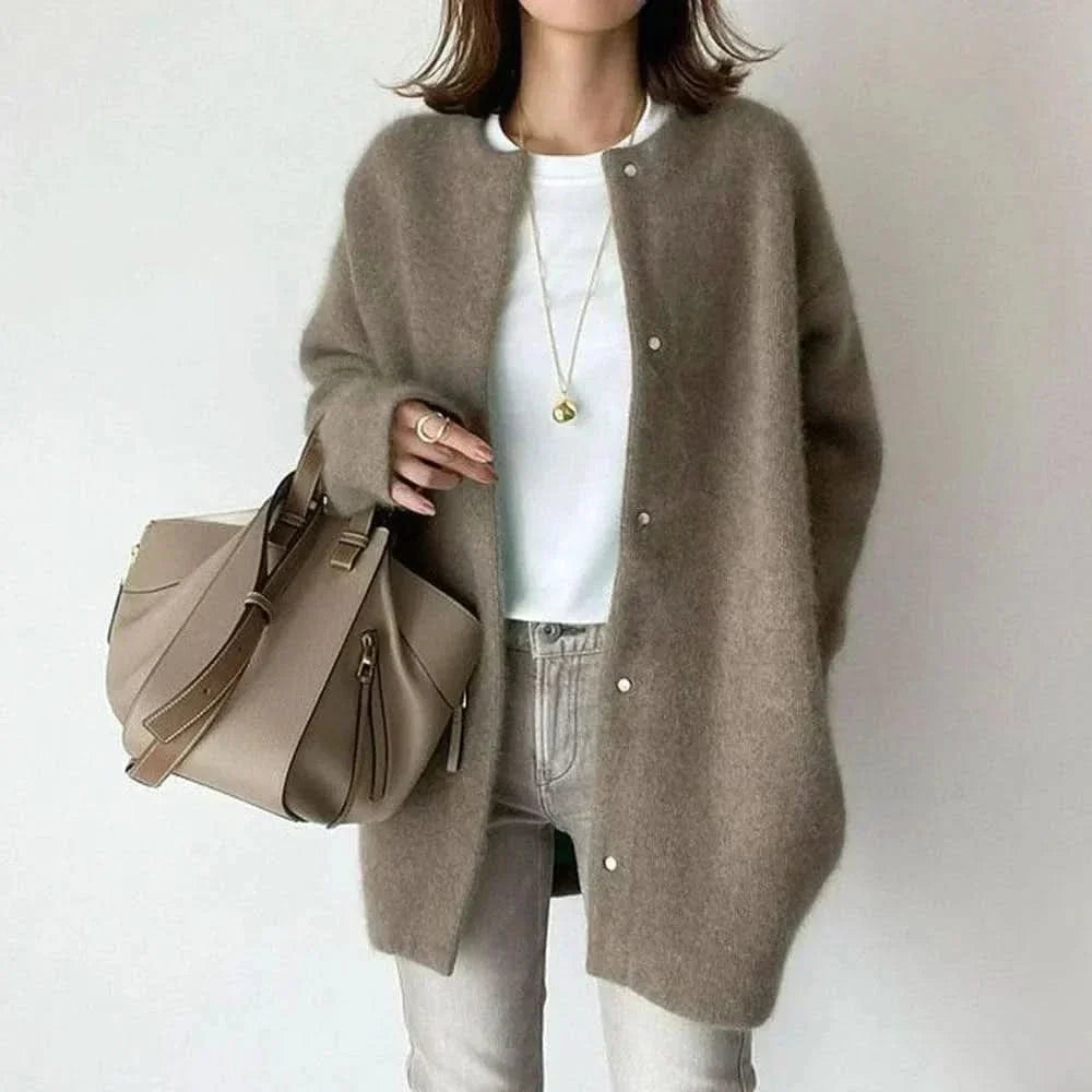 VANNA™ ELEGANT BUTTONED KNIT JACKET
