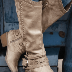 Sophie | Western Boots with Strap Detail - 11
