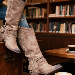 Sophie | Western Boots with Strap Detail - 7