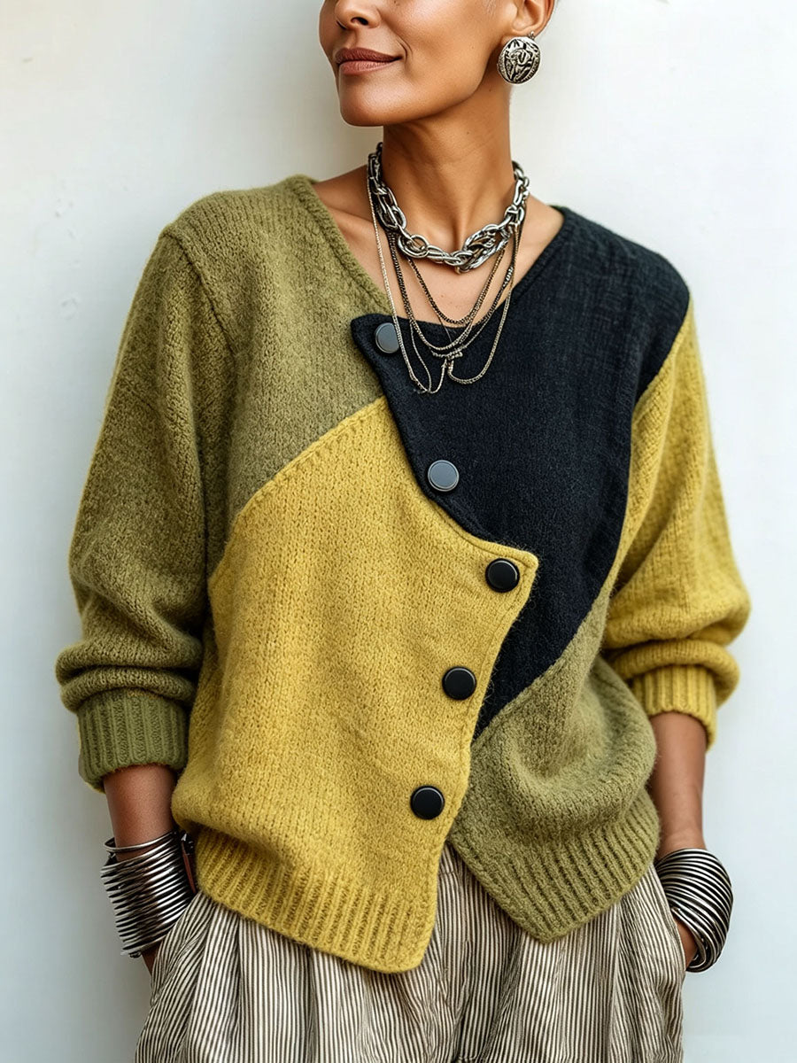 Weston | Colorblock Knit Sweater - 1