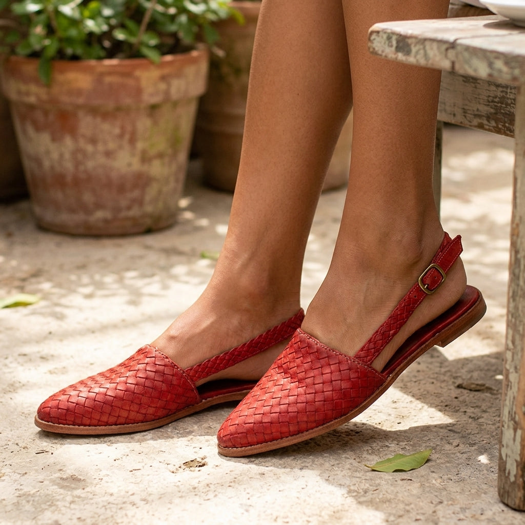 Aurora | Woven Slingback Loafer